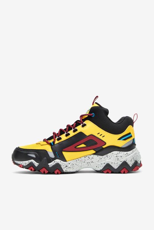Fila Oakmont Tr Mid Miesten Saappaat Sitruuna Mustat Punainen | Fila678IQ
