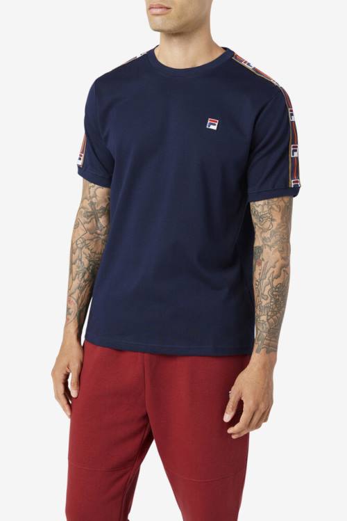 Fila Oliver Tee Miesten T Paidat Laivastonsininen | Fila857LK