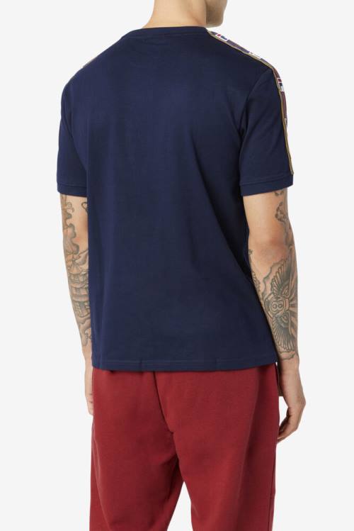 Fila Oliver Tee Miesten T Paidat Laivastonsininen | Fila857LK