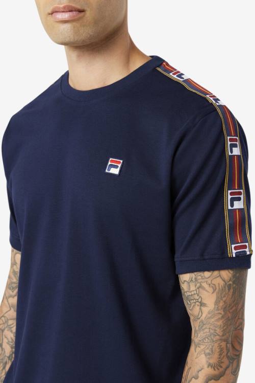 Fila Oliver Tee Miesten T Paidat Laivastonsininen | Fila857LK