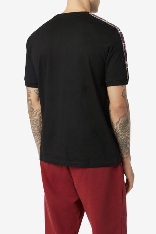 Fila Oliver Tee Miesten T Paidat Mustat | Fila672EK