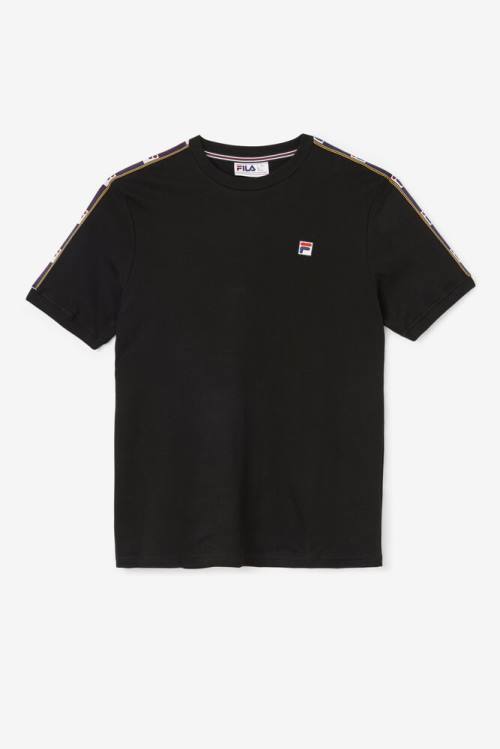 Fila Oliver Tee Miesten T Paidat Mustat | Fila672EK