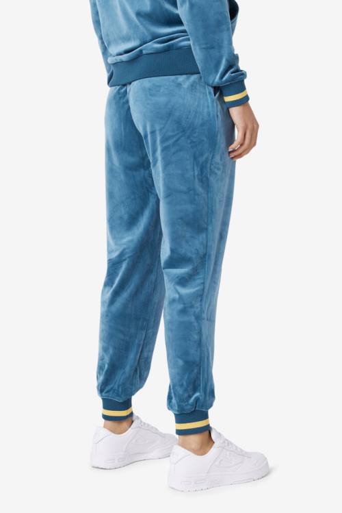 Fila Omorose Velour Jogger Naisten Housut Sininen Koralli | Fila245LW