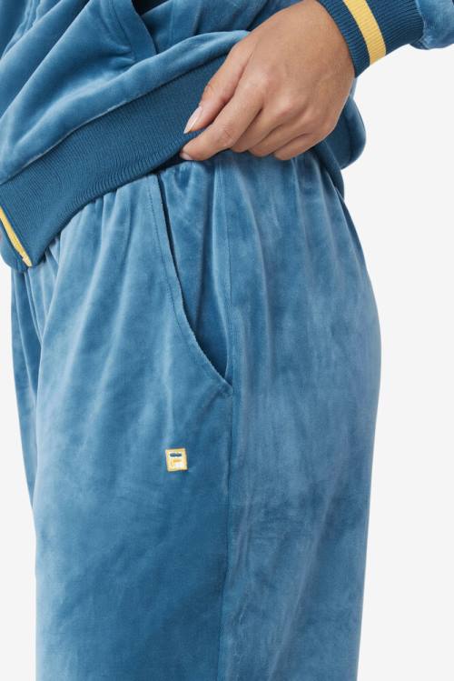 Fila Omorose Velour Jogger Naisten Housut Sininen Koralli | Fila245LW