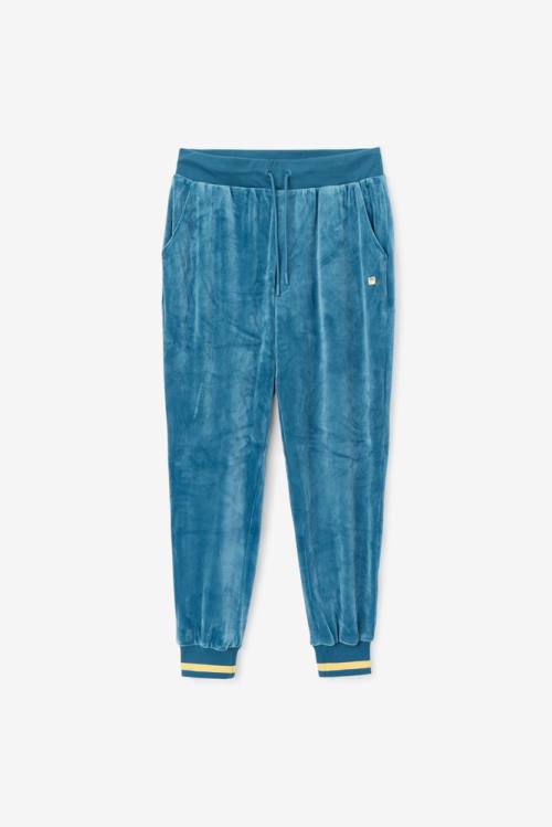 Fila Omorose Velour Jogger Naisten Housut Sininen Koralli | Fila245LW