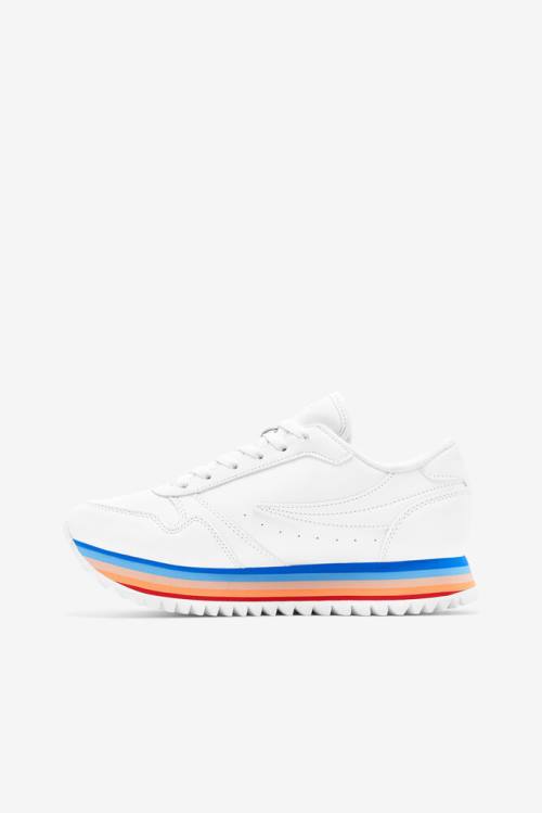 Fila Orbit Stripe Naisten Tennarit Valkoinen Monivärinen | Fila312YB
