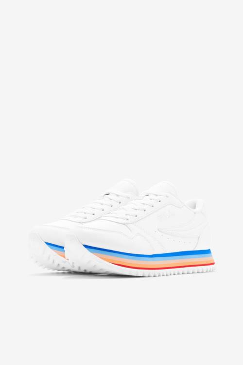 Fila Orbit Stripe Naisten Tennarit Valkoinen Monivärinen | Fila312YB