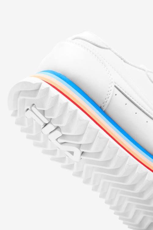 Fila Orbit Stripe Naisten Tennarit Valkoinen Monivärinen | Fila312YB