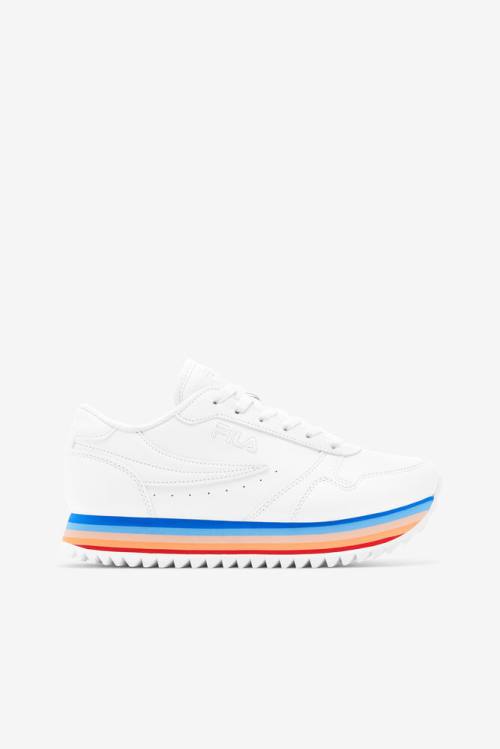 Fila Orbit Stripe Naisten Tennarit Valkoinen Monivärinen | Fila312YB