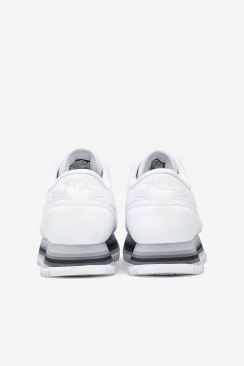 Fila Orbit Stripe Naisten Tennarit Valkoinen Hopea | Fila836IH
