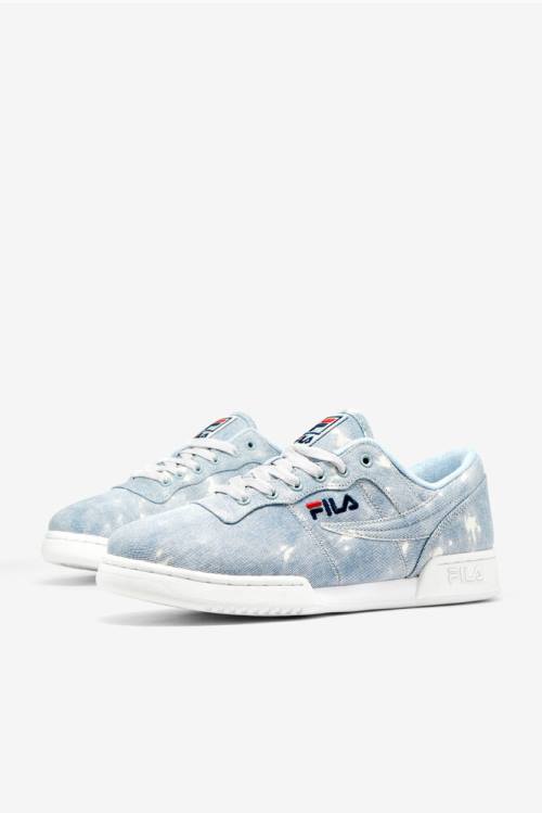 Fila Original Fitness Miesten Denim Tennarit Valkoinen Laivastonsininen Sininen | Fila472CP