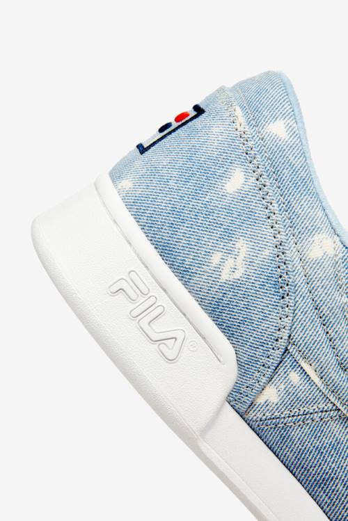 Fila Original Fitness Miesten Denim Tennarit Valkoinen Laivastonsininen Sininen | Fila472CP