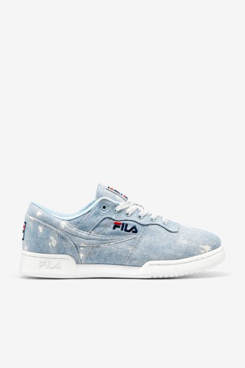 Fila Original Fitness Miesten Denim Tennarit Valkoinen Laivastonsininen Sininen | Fila472CP