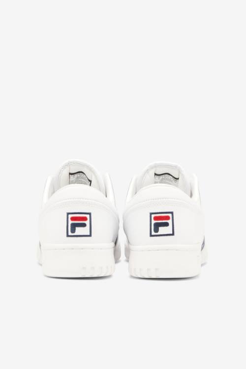 Fila Original Fitness Miesten Logo Tape Tennarit Valkoinen Laivastonsininen Punainen | Fila340CH