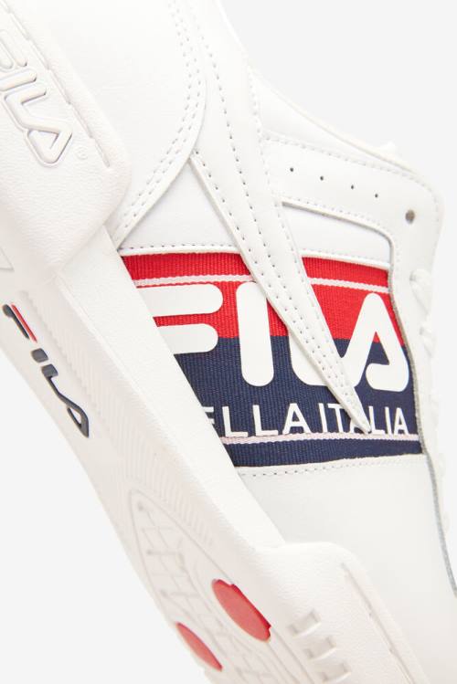 Fila Original Fitness Miesten Logo Tape Tennarit Valkoinen Laivastonsininen Punainen | Fila340CH