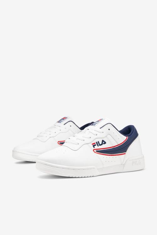 Fila Original Fitness Miesten Offset Tennarit Valkoinen Laivastonsininen Punainen | Fila309EA