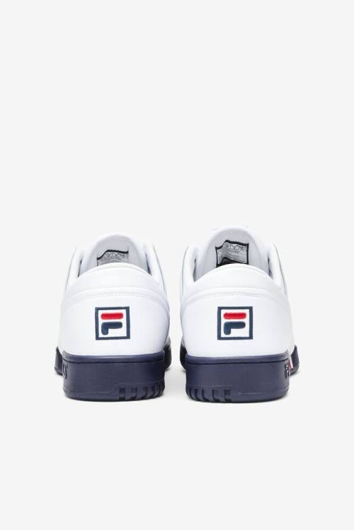 Fila Original Fitness Miesten Op Tennarit Valkoinen Laivastonsininen Punainen | Fila631UF