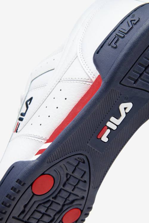 Fila Original Fitness Miesten Op Tennarit Valkoinen Laivastonsininen Punainen | Fila631UF
