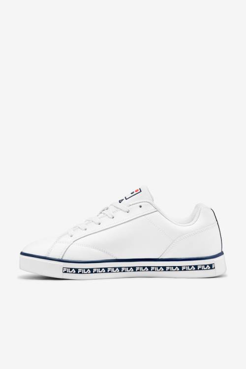 Fila Original Fitness Miesten Original Court Leather Tennarit Valkoinen Laivastonsininen Punainen | Fila063WK