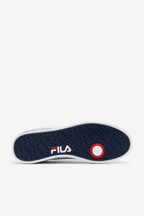 Fila Original Fitness Miesten Original Court Leather Tennarit Valkoinen Laivastonsininen Punainen | Fila063WK
