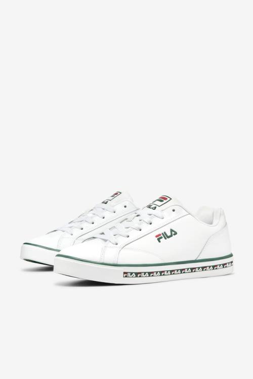 Fila Original Fitness Miesten Original Court Leather Tennarit Valkoinen Punainen | Fila120HX