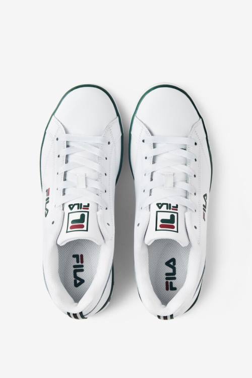 Fila Original Fitness Miesten Original Court Leather Tennarit Valkoinen Punainen | Fila120HX