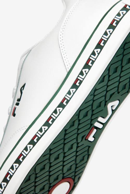 Fila Original Fitness Miesten Original Court Leather Tennarit Valkoinen Punainen | Fila120HX