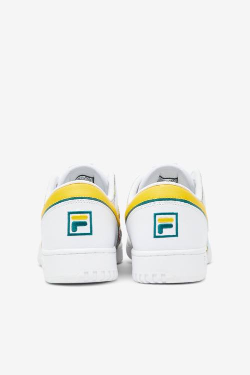 Fila Original Fitness Miesten Patchwork Tennarit Valkoinen Keltainen | Fila268AY