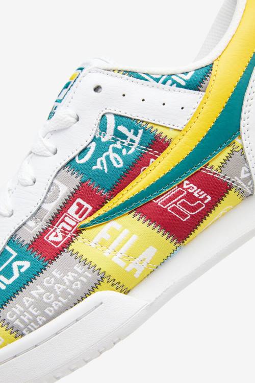 Fila Original Fitness Miesten Patchwork Tennarit Valkoinen Keltainen | Fila268AY