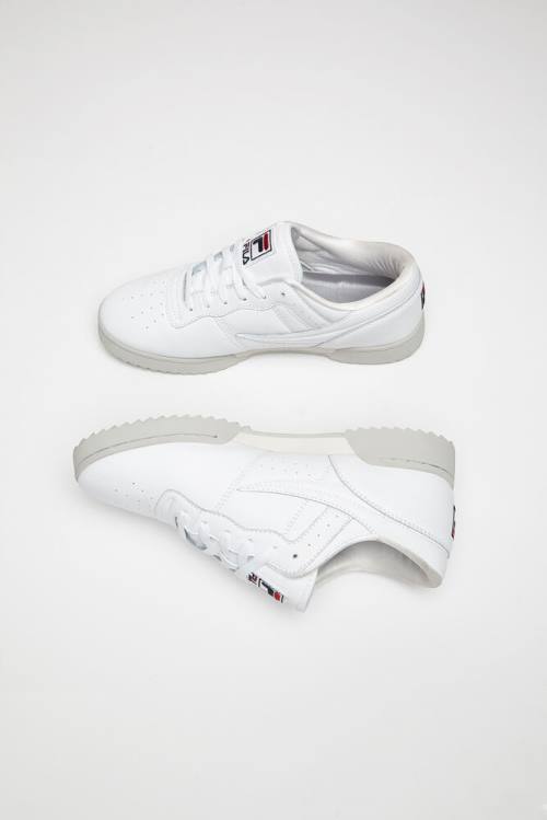 Fila Original Fitness Miesten Ripple Tennarit Valkoinen Hopea Laivastonsininen | Fila824JV