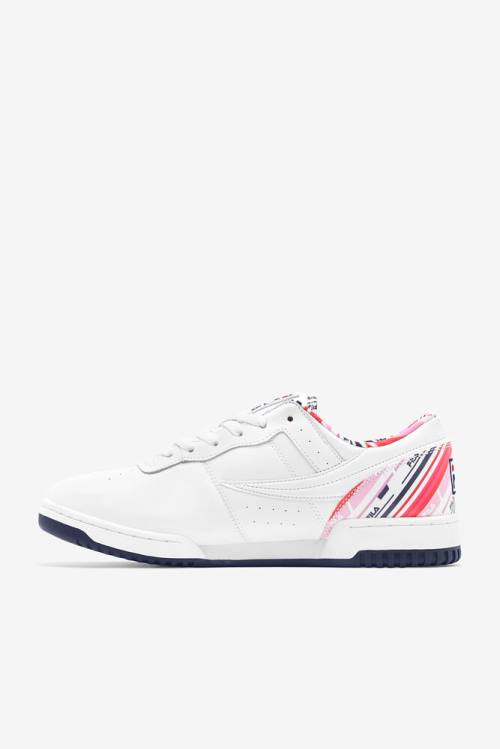Fila Original Fitness Miesten Rolando Tennarit Valkoinen Laivastonsininen Punainen | Fila975ED