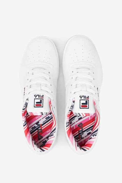 Fila Original Fitness Miesten Rolando Tennarit Valkoinen Laivastonsininen Punainen | Fila975ED
