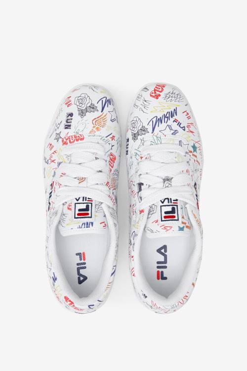 Fila Original Fitness Miesten Scribbles Tennarit Valkoinen Laivastonsininen Monivärinen | Fila325IU