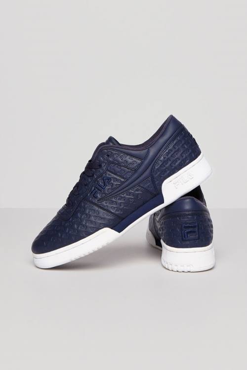 Fila Original Fitness Miesten Small Logos Tennarit Laivastonsininen Valkoinen | Fila230XB
