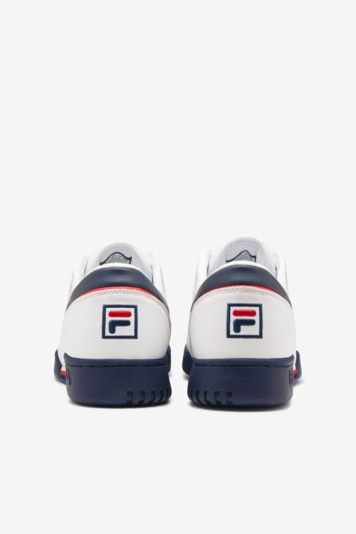 Fila Original Fitness Miesten Tennarit Valkoinen Laivastonsininen Punainen | Fila537RE