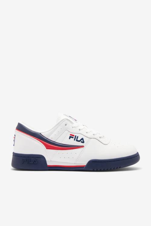 Fila Original Fitness Miesten Tennarit Valkoinen Laivastonsininen Punainen | Fila537RE