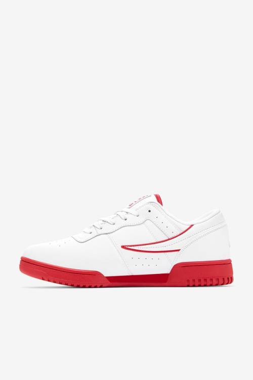 Fila Original Fitness Miesten Tennarit Valkoinen Punainen Valkoinen | Fila789FE