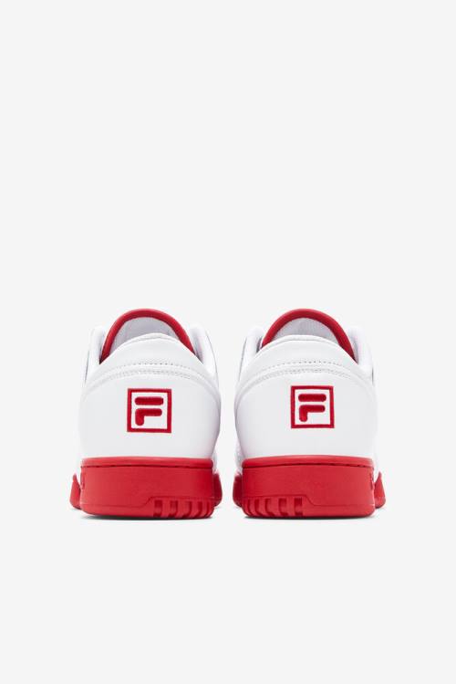 Fila Original Fitness Miesten Tennarit Valkoinen Punainen Valkoinen | Fila789FE