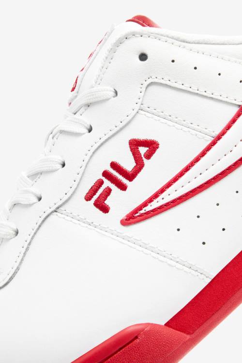 Fila Original Fitness Miesten Tennarit Valkoinen Punainen Valkoinen | Fila789FE