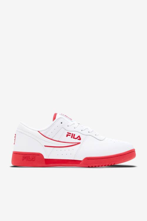 Fila Original Fitness Miesten Tennarit Valkoinen Punainen Valkoinen | Fila789FE