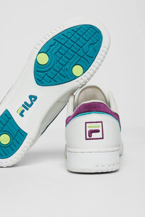 Fila Original Fitness Miesten Tennarit Valkoinen Violetit Vihreä | Fila876VG