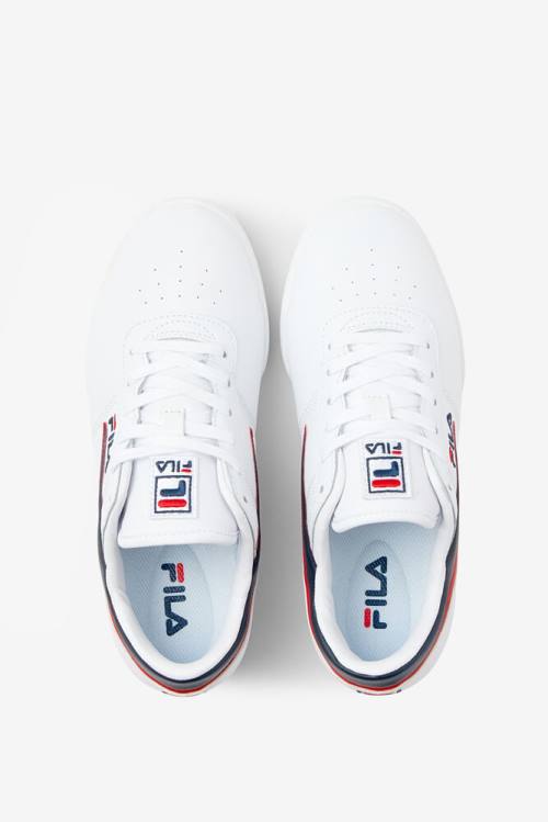 Fila Original Fitness Naisten Tennarit Valkoinen Laivastonsininen Punainen | Fila462EB