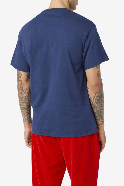 Fila Original Fitness Tee Miesten T Paidat Laivastonsininen Punainen Valkoinen | Fila130JH