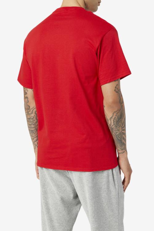 Fila Original Fitness Tee Miesten T Paidat Punainen Laivastonsininen Valkoinen | Fila427ZW