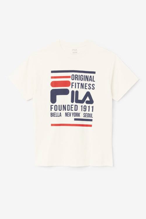 Fila Original Fitness Tee Miesten T Paidat Laivastonsininen Punainen | Fila705HE