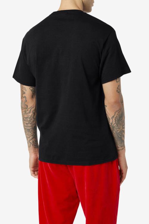 Fila Original Fitness Tee Miesten T Paidat Mustat Punainen Valkoinen | Fila810CX