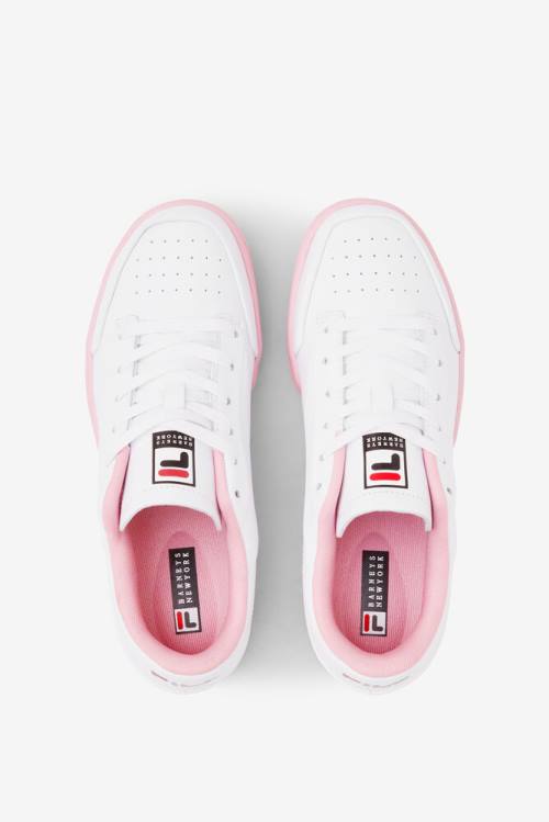 Fila Original Tennis Lux X Barneys Naisten Tennarit Valkoinen Koralli Pinkki Mustat | Fila271LQ