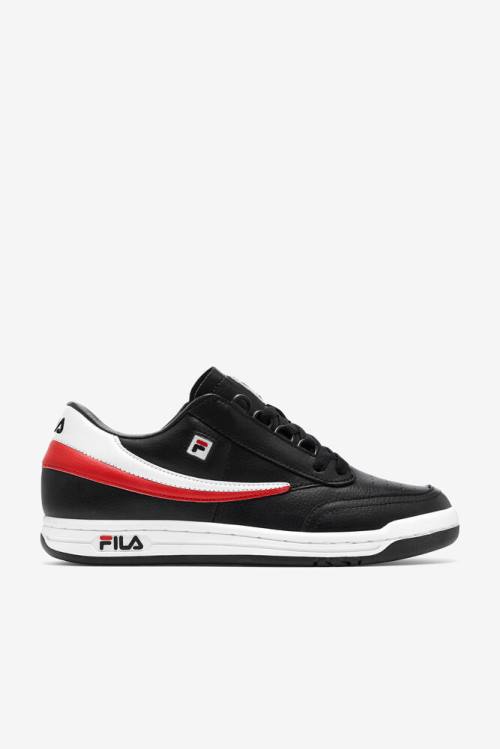 Fila Original Tennis Miesten Tenniskengät Mustat Valkoinen Punainen | Fila098VO