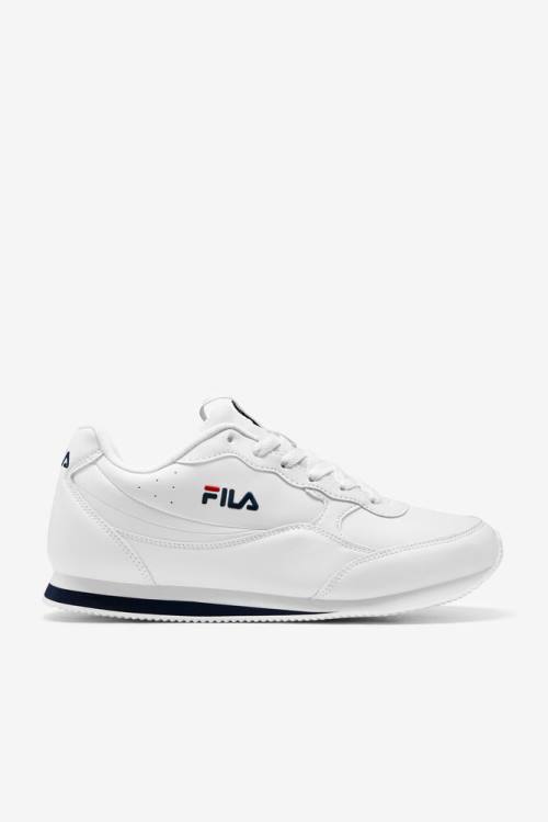 Fila Panzia Miesten Tennarit Valkoinen Laivastonsininen Punainen | Fila895JB