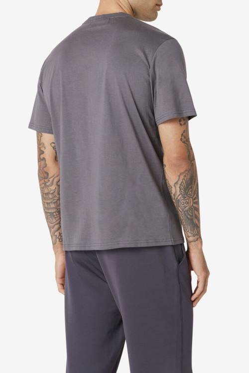 Fila Pepacton Tee Miesten T Paidat Harmaat | Fila840RN